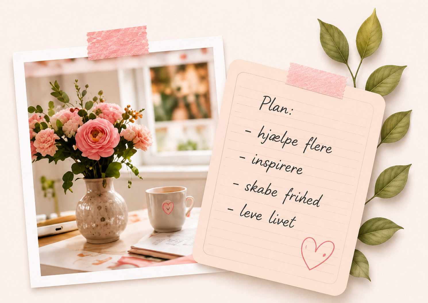 Plan: hjælpe flere, inspirere, skabe frihed, leve livet